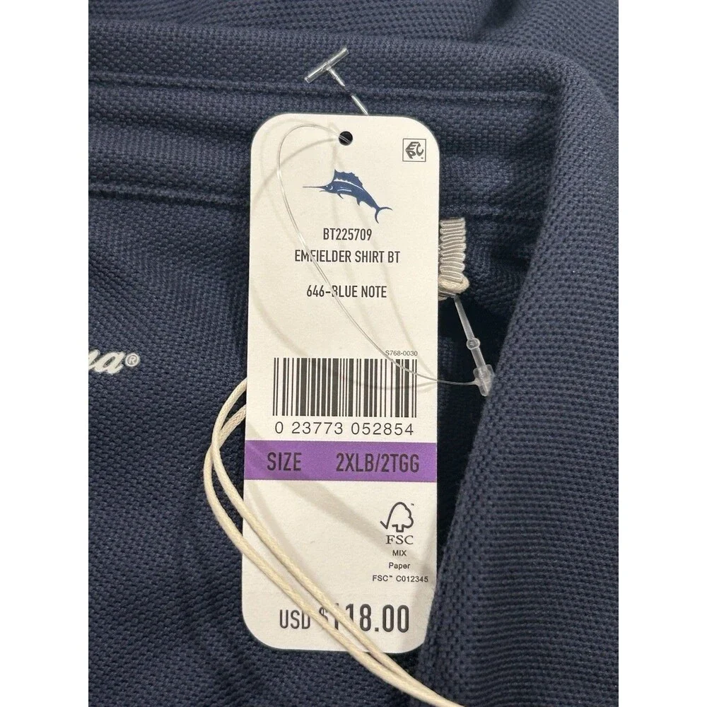 Tommy Bahama Island Zone Supima Cotton Navy Bull Full Bottom Up 2XLB